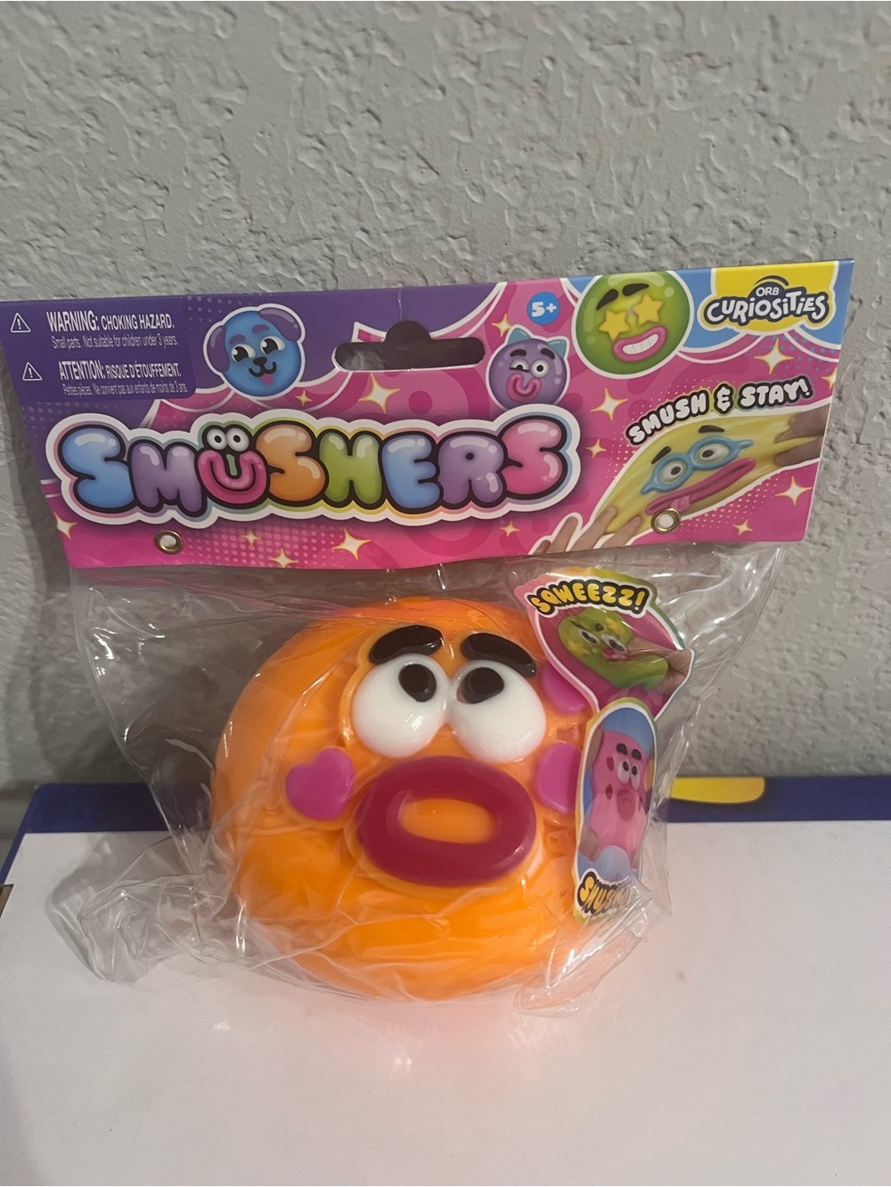 Authentic ORB Curiosities Smushers Face - Orange 🧡😊🧡